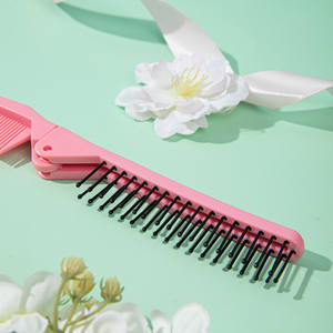 Opción multicolor, superventas, Mini peine de bolsillo plegable de plástico, cepillo de pelo plegable para niños, peine de viaje, entrega lo antes posible - Product Image 4