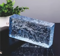 Brique de verre massif rectangulaire en cristal pour comptoirs de café, murs décoratifs et intérieurs commerciaux