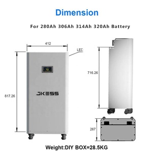 Jkess 280ah Tự Làm Kit Đơn Vị Với 16S 200A Bms Dọc Bán Thành 15kwh Lithium 48V 51.2V 300ah Lifepo4 Pin Hộp Trường Hợp - Product Image 2