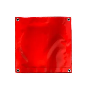 380gsm Красный Водонепроницаемый брезент, тяжелый ПВХ брезент для наружного покрытия автомобильных товаров