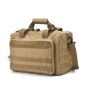 デラックスタクティカルレンジバッグ600D防水ロック可能バッグ、マガジンアクセサリー用ポーチ付き