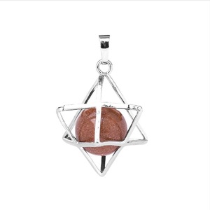 Collar con Colgante de Cristal de Amatista y Latón Natural, Diseño Vintage de Mercaba, para Hombre y Mujer, Joyería de Regalo - Product Image 4