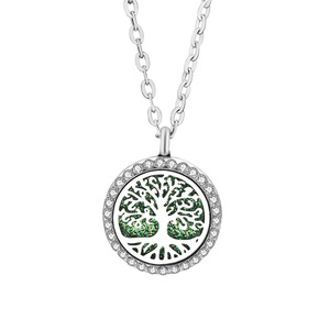 Custom Stainless Steel Clasp Pendant Jewelry <b>Essential</b> <b>Oil</b> <b>Diffuser</b> Locket Necklace for Women - Product Image 5