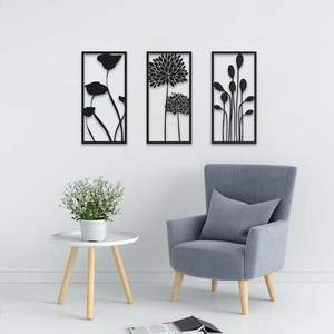 Décoration Murale Minimaliste Industrielle Vietnamienne Moderne en Acier et Fer Forgé CNC, Art Mural Métallique Moderne - Product Image 1