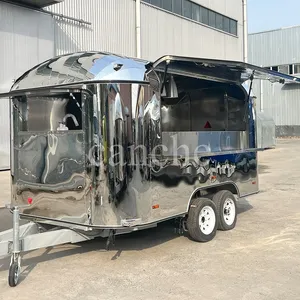 Chariot de restauration rapide mobile en acier inoxydable pour barbecue et pizza, avec certification COC, en promotion en Allemagne - Product Image 1
