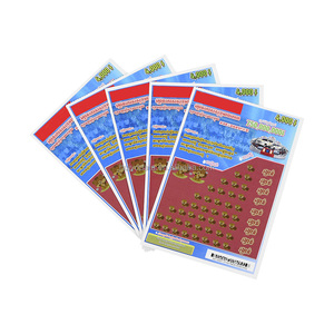 Carte à gratter de conception gratuite CMJN papier à noyau noir impression numérique billets à gratter de loterie de cartes gagnantes - Product Image 2