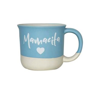 Taza de Cerámica Personalizada con Diseño de Corazón Mamacita, Color Azul y Blanco, con Asa, Taza Individual para Regalos y Ocasiones - Product Image 5