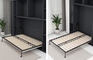 Cama Plegable de Pared Tipo Murphy de Diferentes Tamaños, Fabricada por el Fabricante, con Marco de Metal, Tamaño Queen <span class=keywords><strong>y</strong></span> King, Ahorra Espacio, Cama Oculta - Product Image 5