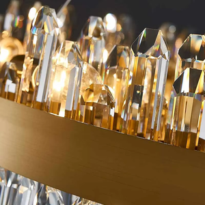 Cùng hiện đại sang trọng treo đèn pha lê Đèn chùm Vàng chiếu sáng <span class=keywords><strong>LED</strong></span> Mặt dây đèn pha lê đèn chùm - Product Image 6