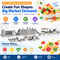 Machine extrudeuse automatique de mini-aliments pour snacks en granulés 3D et chips de pommes de terre, facile à utiliser et très efficace