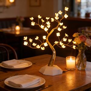 Guirlande lumineuse <span class=keywords><strong>d</strong></span>écorative <span class=keywords><strong>en</strong></span> forme <span class=keywords><strong>de</strong></span> branche <span class=keywords><strong>de</strong></span> fleur à 36 LED blanc chaud, lumière LED dorée <span class=keywords><strong>en</strong></span> forme <span class=keywords><strong>de</strong></span> fleur pour la <span class=keywords><strong>d</strong></span>écoration <span class=keywords><strong>de</strong></span> la maison et des événements - Product Image 4