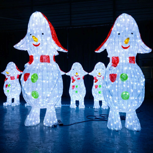 Customized Ip65 Outdoor Led 3d Snowman For Christmas And Multi-festivals Indoor <b>Garden</b> Lighting Decorations - Product Image 1