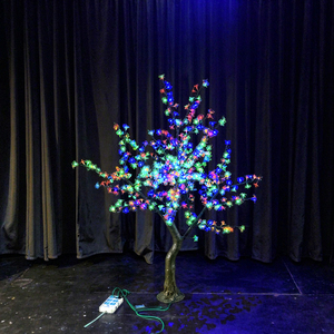 Lumières <span class=keywords><strong>Led</strong></span> colorées romantiques arbre de fleurs de <span class=keywords><strong>cerisier</strong></span> artificiel <span class=keywords><strong>japonais</strong></span> 5 pieds pour les décorations de scène d'événements de fête de mariage - Product Image 1