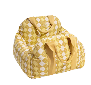 Cama y transportador de asiento de coche para perros de viaje amarillo Camas cómodas para mascotas para On-the-Go Adventures <span class=keywords><strong>M</strong></span> - Product Image 1