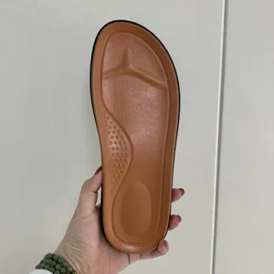 Hot Sell Factory Soles Thick Double Layer PU Sandal Outsole Non Slip Slippers Sole Wholesale for Summer Beach Indoor Outdoor