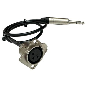 Câble d'extension de microphone sur mesure, <span class=keywords><strong>XLR</strong></span> 3 broches femelle vers TRS 6,5 mm mâle, pour montage sur panneau, pour table de mixage - Product Image 2