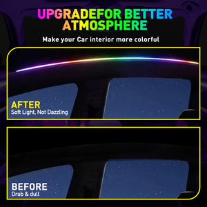 Bande LED RGB Symphony 2 en 1 pour toit de voiture, éclairage d'ambiance pour toit ouvrant, 110 cm, contrôle par application - Product Image 4