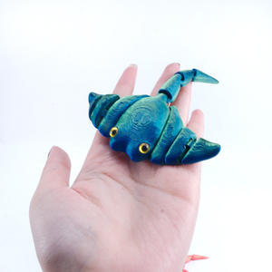 Figuras de Manta <span class=keywords><strong>Ray</strong></span> bonitas impresas en 3D creativas Modelos de actividad conjunta de animales de plástico para adornos - Product Image 3