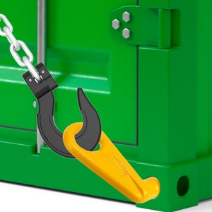 Suministro de fábrica: Orejetas de elevación de acero para parte superior, laterales y inferiores, certificadas ISO9001, galvanizadas en caliente, piezas de precisión para contenedores. - Product Image 6