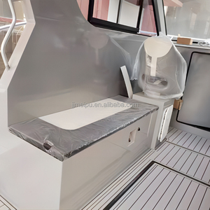 Bote de Pesca de Aleación de Aluminio Resistente, Bote Multifuncional con Cabina Central y Plataforma de Recreo, Bote de Pesca de Pasajeros de Aluminio - Product Image 3