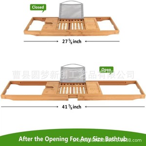Support minimaliste en bois pour téléphone portable/tablette, boissons et aliments, pour l'extérieur, étanche et durable, plateau de bain - Product Image 5