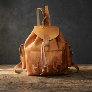 Mochila Hecha a Mano, Bolsa de Viaje Clásica, Asa Suave y Resistente, Estilo de Equipaje de Mano - Product Image 1