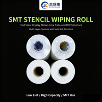 Rouleau de papier essuie-tout jetable pour machines SMT GKG MPM Desen Zhengshi, papier essuie-tout sans poussière