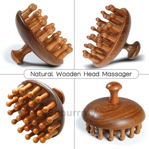 Masajeador de Cuero Cabelludo de Madera Sopurrrdy Hd1007 con Logotipo Personalizado, Manual, Fácil de Transportar, Desintoxicante, Suave, Relajante, de Alta Calidad y Seguro - Product Image 3