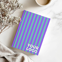 Carnet à couverture rigide personnalisé en tissu A5, couverture en lin, avec boucle pour stylo, pour cadeau d'affaires, bureau, école, écologique