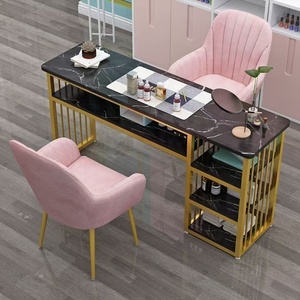 Table de Manucure Professionnelle avec Rangement - Ensemble Chaise et Bureau pour Salon et Spa - Vente en Gros - Product Image 1