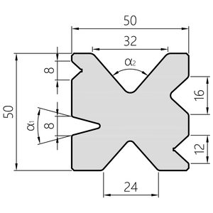 OIVACO Industrial Press Brake Tooling, Durable <strong>Bending</strong> Dies Compatible with Amada/<strong>Trumpf</strong> - Product Image 2