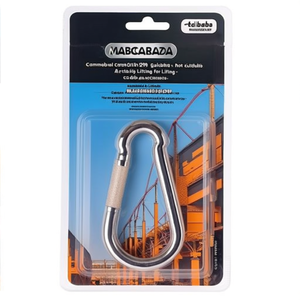 Commercial Carabiner Din 5299 Galvanized Not Suitable <b>For</b> Lifting Lifting And Anchoring Accessories - Product Image 2