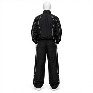 Survêtement coupe-vent imperméable en nylon de haute qualité pour homme, style streetwear, avec fermeture éclair, collection 2026, fabriqué par Elson Sports - Product Image 2