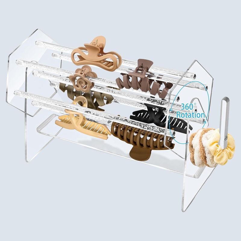 Claw Clip Organizer for Girls Acrylic