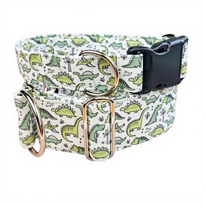 Collier Martingale Tactique Solide en Tissu Green Boy pour Chien, Anti-Dérapant avec Boucle, pour Chien de Course / Dinosaur Jr - Product Image 1