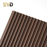 Panneau mural WPC PVC 3D effet bois ignifuge pour intérieur, panneau composite bois-plastique, textures décoratives bois, garantie 5 ans