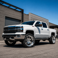 Rines Personalizados para Camioneta, Negro Mate, 22X14 26X10 26X12 24X14, Super Single Forged, con 8X165.1 8X170 5X127 para Ram 2500 Ford F250