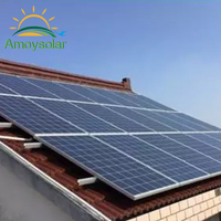 Amoy Solar Mid Clamp Support de montage solaire en aluminium sans cadre 10KW Garantie 25 ans Charge de vent 60M/s Congélateur solaire monté en hauteur