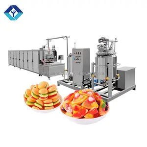 Industrial large scale sweet pastel licorice candy production line milk soft sugar jelly gummy hard candy making machine