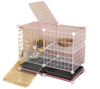 Cage multifonctionnelle en métal pour animaux de compagnie, intérieur et extérieur, pour le jardin, caisse pour petits animaux, pour oiseaux, lapins, cochons d'Inde.