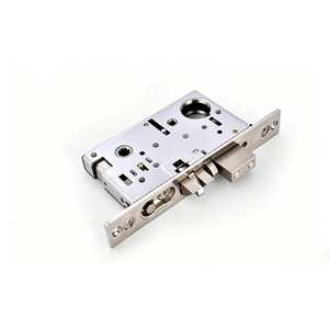 Poignée de <span class=keywords><strong>porte</strong></span> American Standard Gripset, noir mat, pour <span class=keywords><strong>porte</strong></span> d'entrée, avec cylindre simple et loquet à bouton-poussoir - Product Image 5