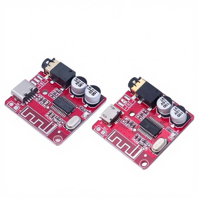 MP3 for 4.1 Auto Connect Stereo Output Decoder Board Car Audio Amplifier Board DIY Audio Receiver Module Type-C USB
