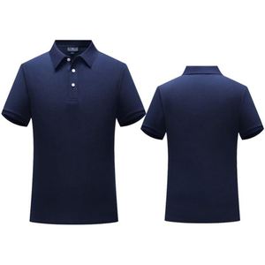 เสื้อเชิ้ตผ้าฝ้ายระบายอากาศสำหรับคนทำงานและเล่นกีฬา พร้อมปักโลโก้ตามสั่ง แขนสั้น สไตล์กอล์ฟ สำหรับผู้ชาย - Product Image 2