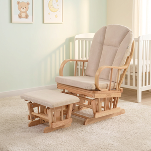 Mecedora reclinable contemporánea de madera maciza con diseño ecológico, característica giratoria para el hogar, oficina, balcón, sala de estar - Product Image 1