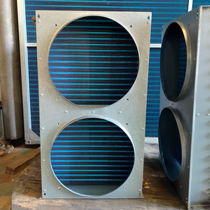 Condenseur à air hydrophile à ailettes <span class=keywords><strong>en</strong></span> cuivre HANXIN pour chambre froide et congélateur, double ventilateur, refroidissement par eau et air, prix compétitif - Product Image 6