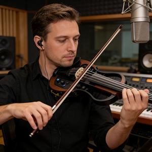 Violín Eléctrico de <span class=keywords><strong>5</strong></span> <span class=keywords><strong>Cuerdas</strong></span> a Precio de Mayoreo y Violín Eléctrico Profesional, con Preamplificador y Controles de Tono Integrados - Product Image 2