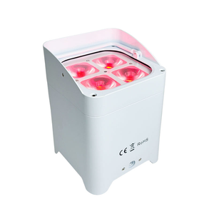 IP65 Wasserdichtes 4-teiliges Wiederaufladbares LED RGBWA+UV DMX DJ Bühnen-Projektionslicht mit Fernbedienung aus Aluminiumlegierung und 4-stelligem OLED-Display - Product Image 4