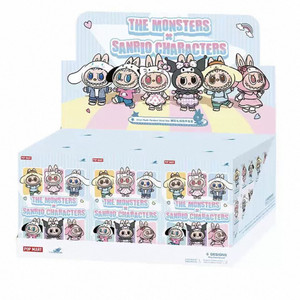 Nuovo Arrivo Originale Pop Mart Labubu The Monsters Hello Kitty e Amici Serie Ciondolo in Vinile Peluche Scatola a Sorpresa Carina per Ragazze - Product Image 3