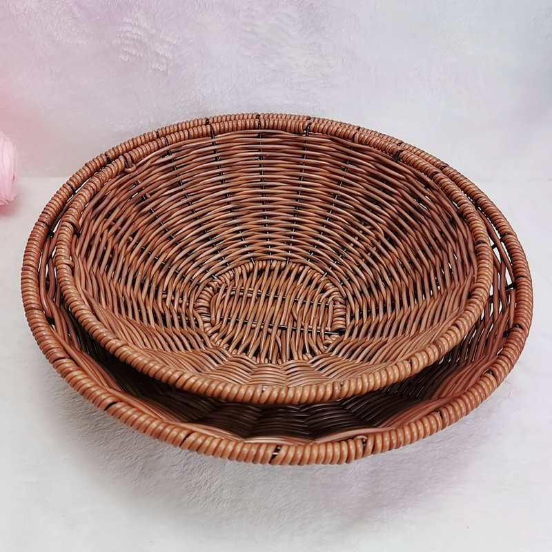 Panier bol rond, grand bol, 28*7,5 cm