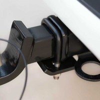 LOVEYOUNG Nouveau crochet de remorquage en acier noir anti-vibration pour remorque, pièces de remorquage de marchandises, capacité de charge maximale 500 kg